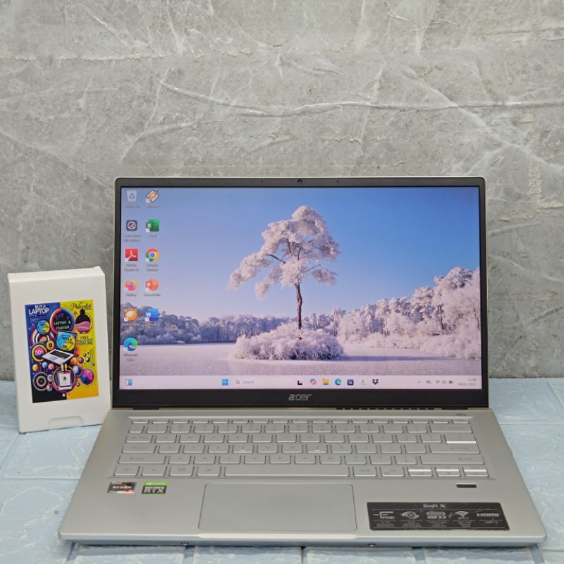 LAPTOP ACER SWIFT SFX 14-41G AMD RYZEN 5 5500U RAM 16 GB SSD 512 GB RTX 3050