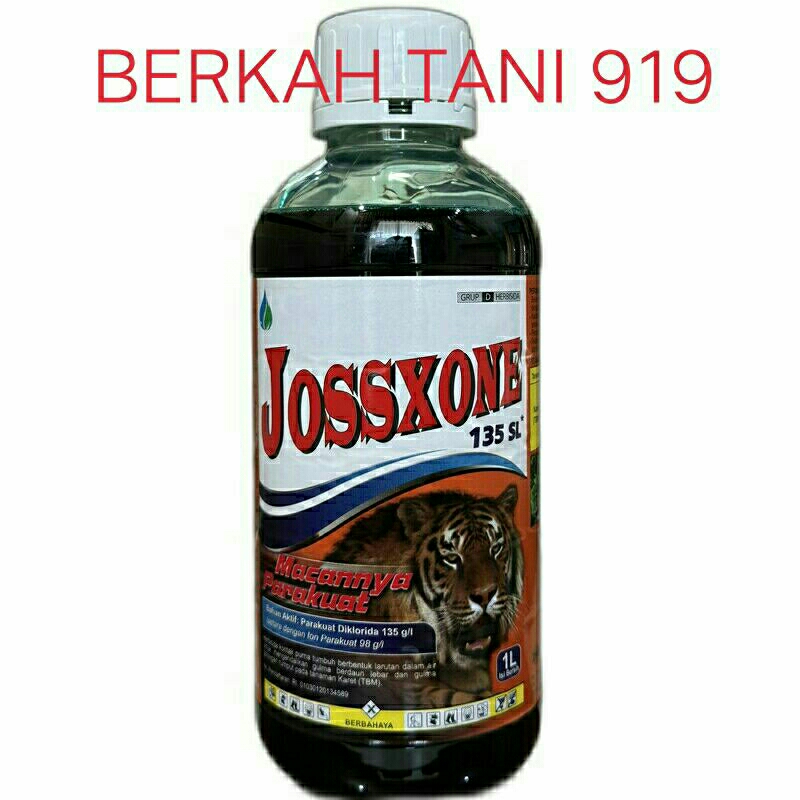 HERBISIDA KONTAK JOSSXONE 135 SL 1 LITER/RACUN GULMA BERDAUN LEBAR DAN RUMPUT TANAMAN KARET 1L