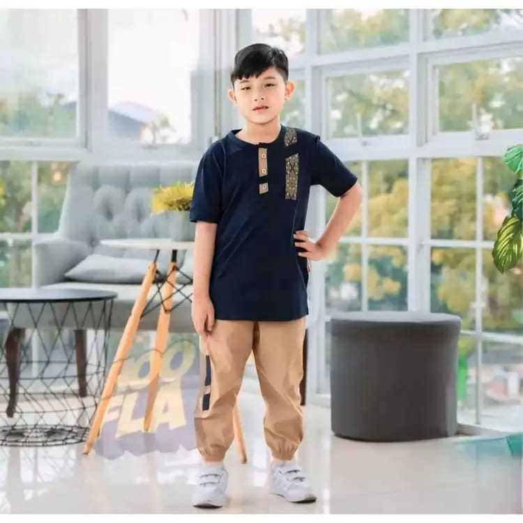 Set Koko anak Asyraf Celana Joger_Markass Grosir