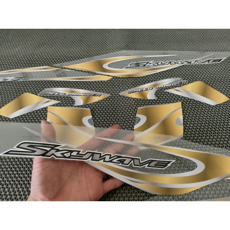 STICKER SKYWAVE 125 TRANSPARAN DESAIN CUSTOM LIST ST MOTIF SIMPEL CUSTOM SKYWAVE 125 SIMPEL