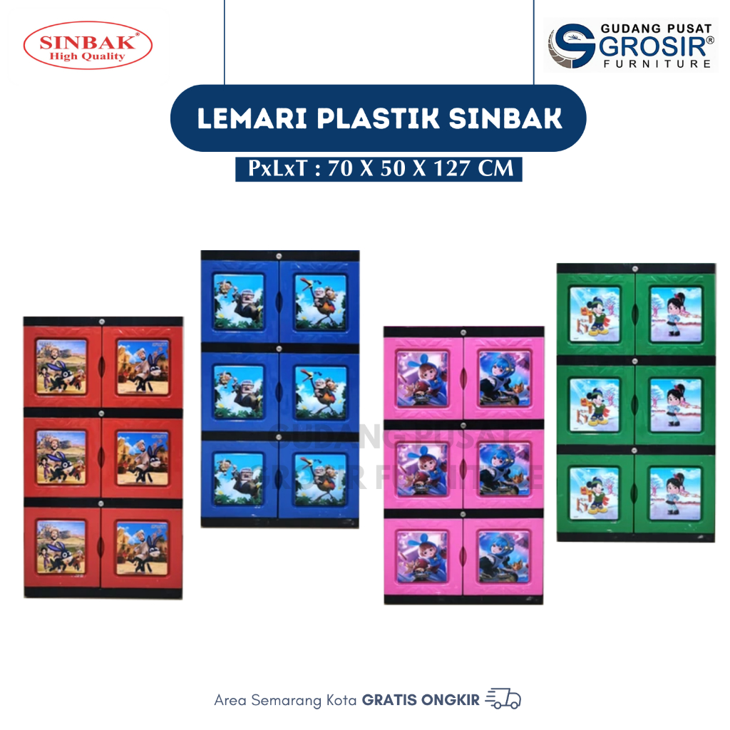 SINBAK - LEMARI PLASTIK / SUSUN 3 / SINBAK PRINTING