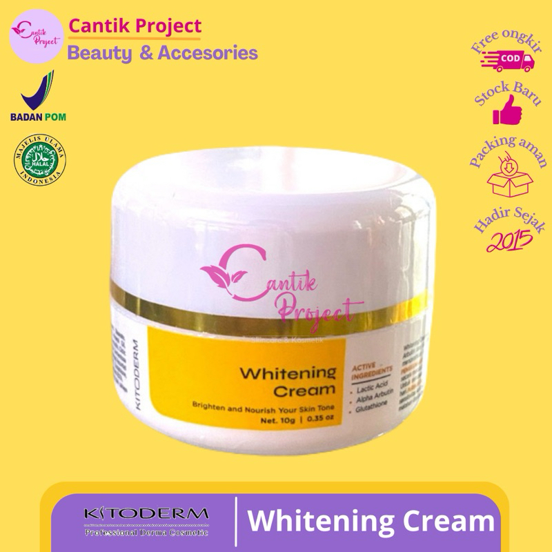 Cantik.Project - Whitening cream Kitoderm / Cream Malam Whitening Kitoderm