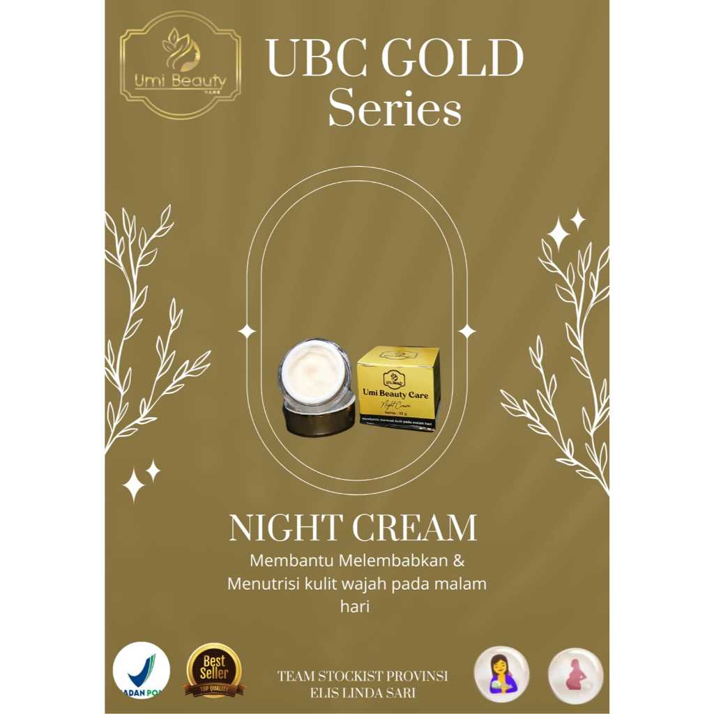 ECERAN NIGHT CREAM UBC CREAM MALAM UBC BEDAK MALAM
