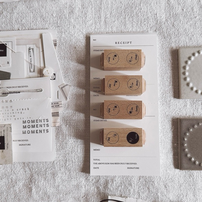 

Penny.fei Pair of Words Rubber Stamp