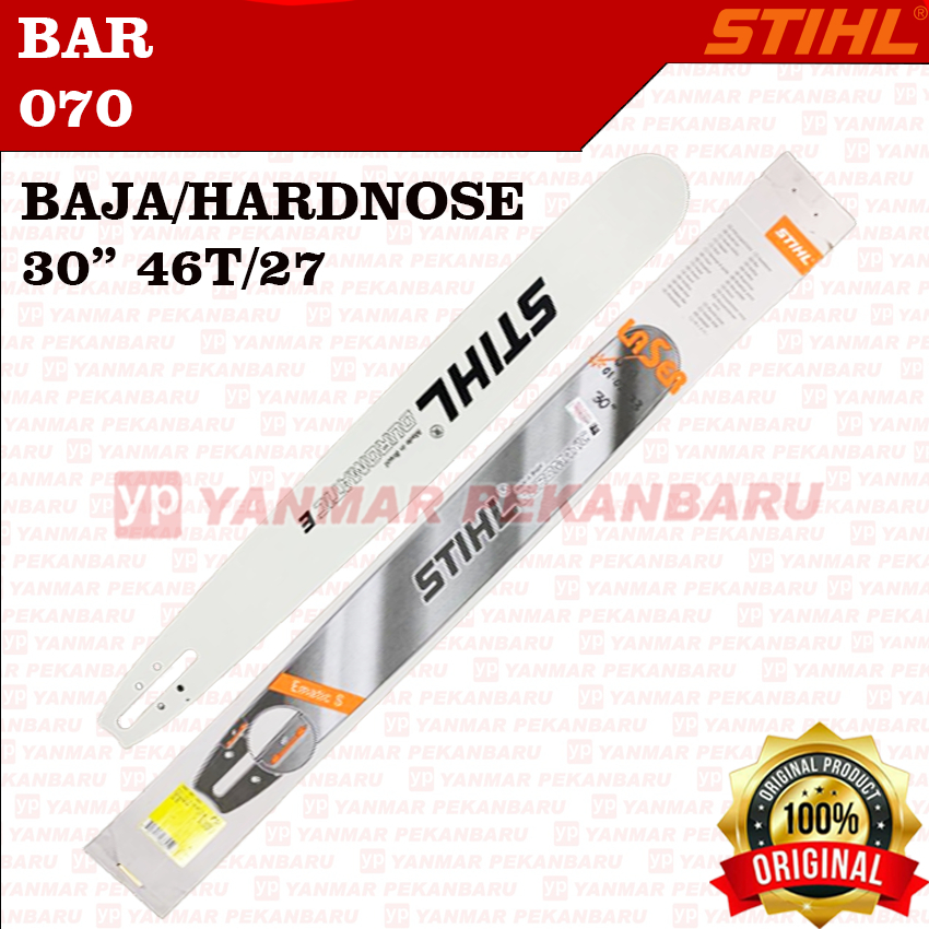 070 Guide Bar Baja 30 inch 46 Mata 3002-000-8041 Chainsaw Sinso Senso Besar STIHL ORIGINAL