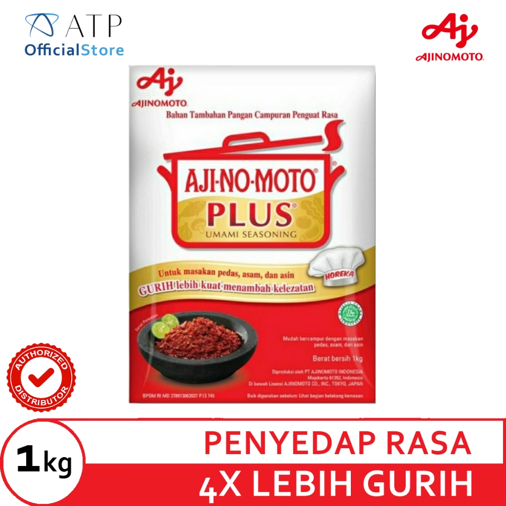 

AJINOMOTO PLUS 1 kg (Penyedap Rasa 4x Lebih Gurih)