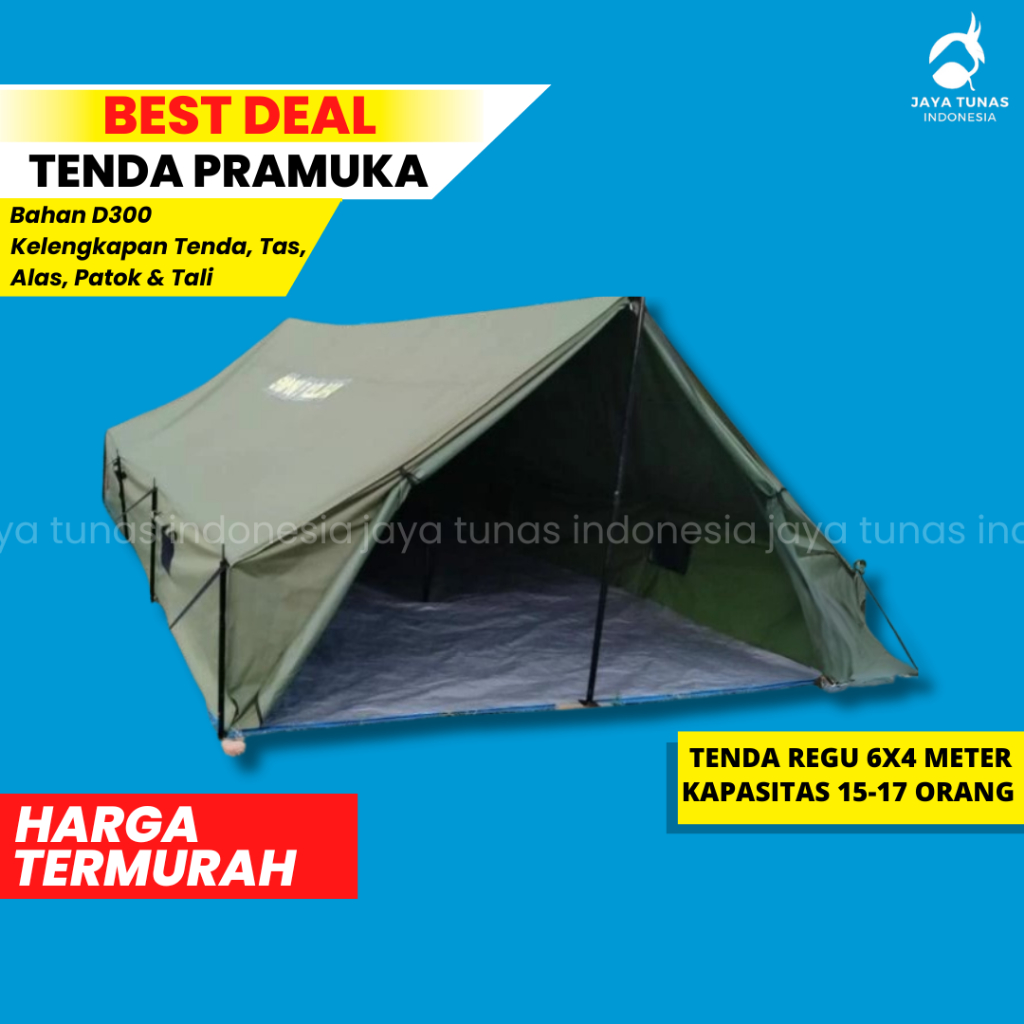 TENDA PRAMUKA UKURAN 6X4 - TENDA REGU PRAMUKA 6X4 - TENDA PRAMUKA 6X4