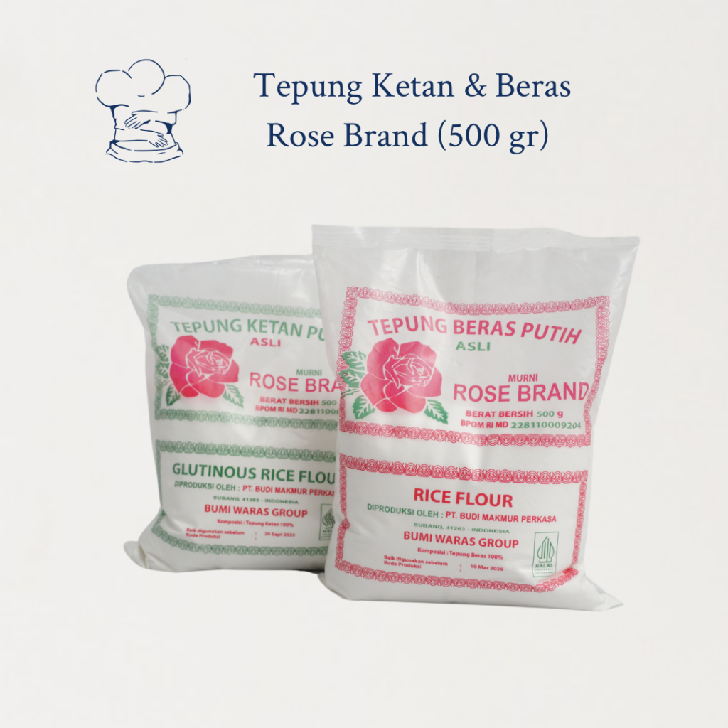 

Tepung Ketan Putih Rose Brand/Tepung Beras Rose Brand (500gr)