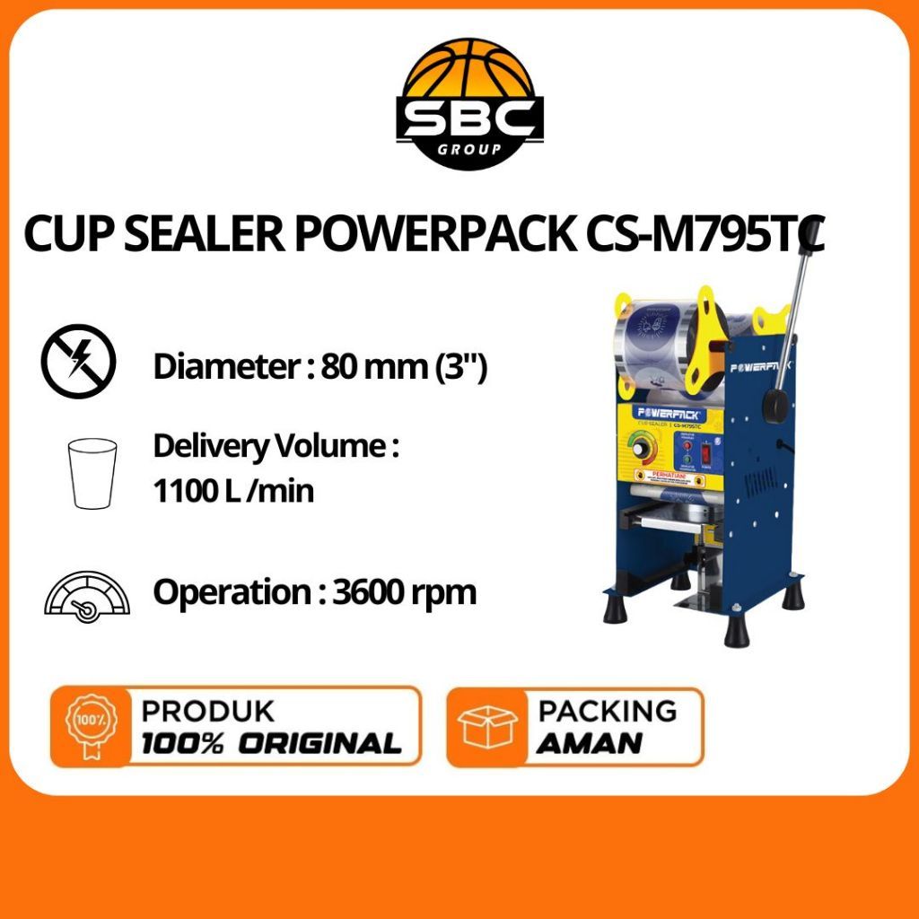 CUP SEALER POWERPACK CS-M795TC MESIN CUP PLASTIK