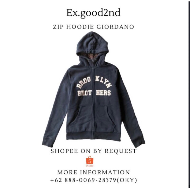 zipper hoodie giordano 2nd