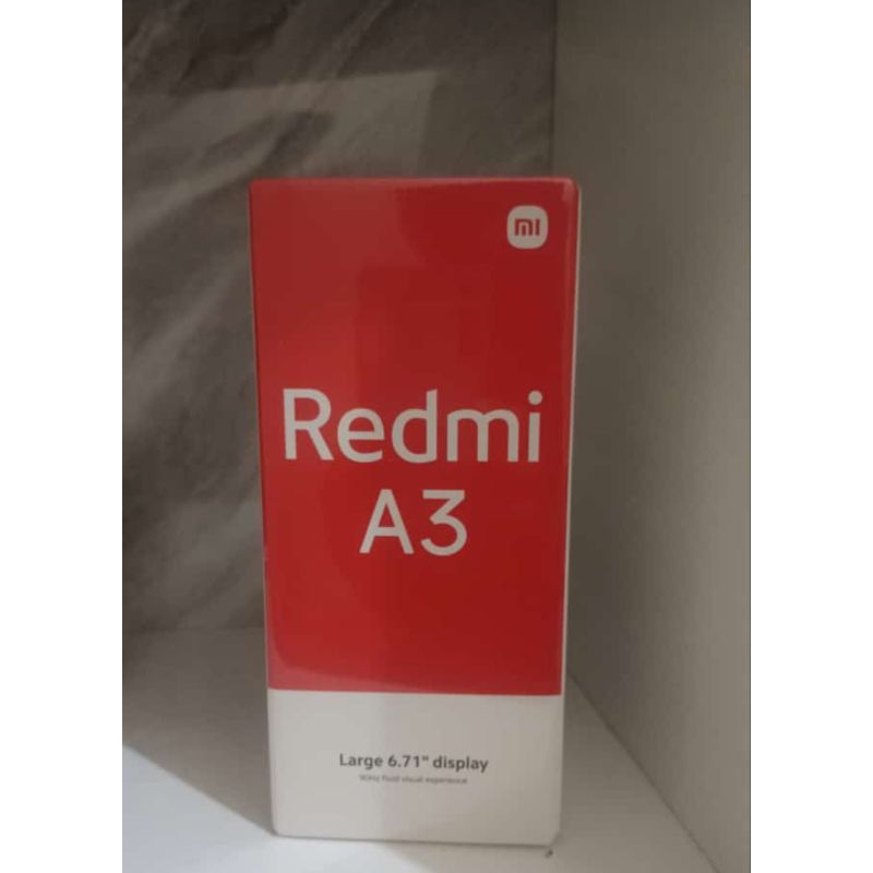 redmi a3 ram 4/128 baru garansi resmi segel dos