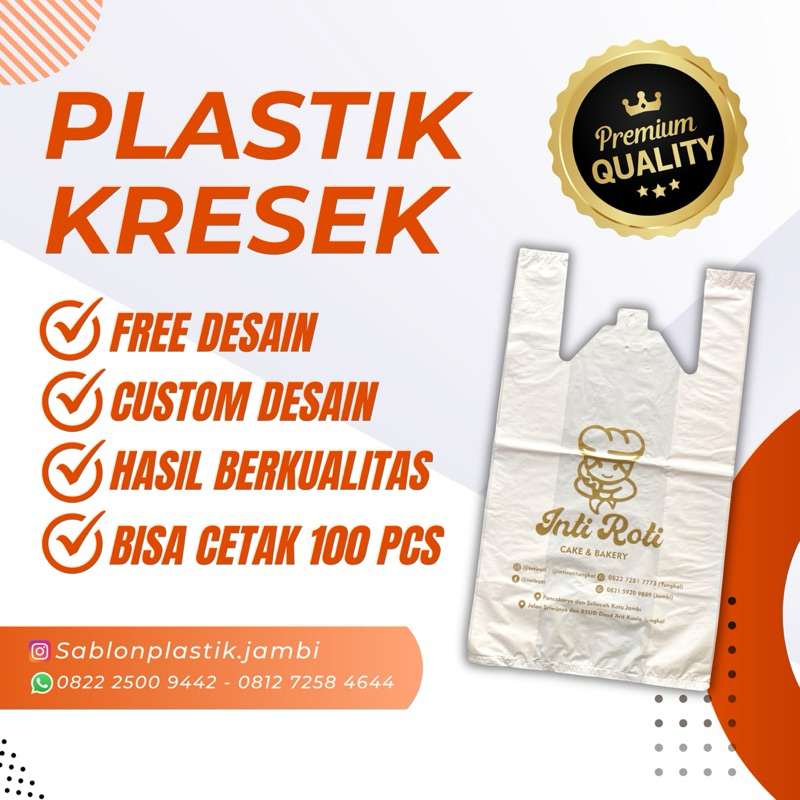 

PLASTIK KRESEK CUSTOM SABLON FREE DESIGN UKURAN 50 Cm