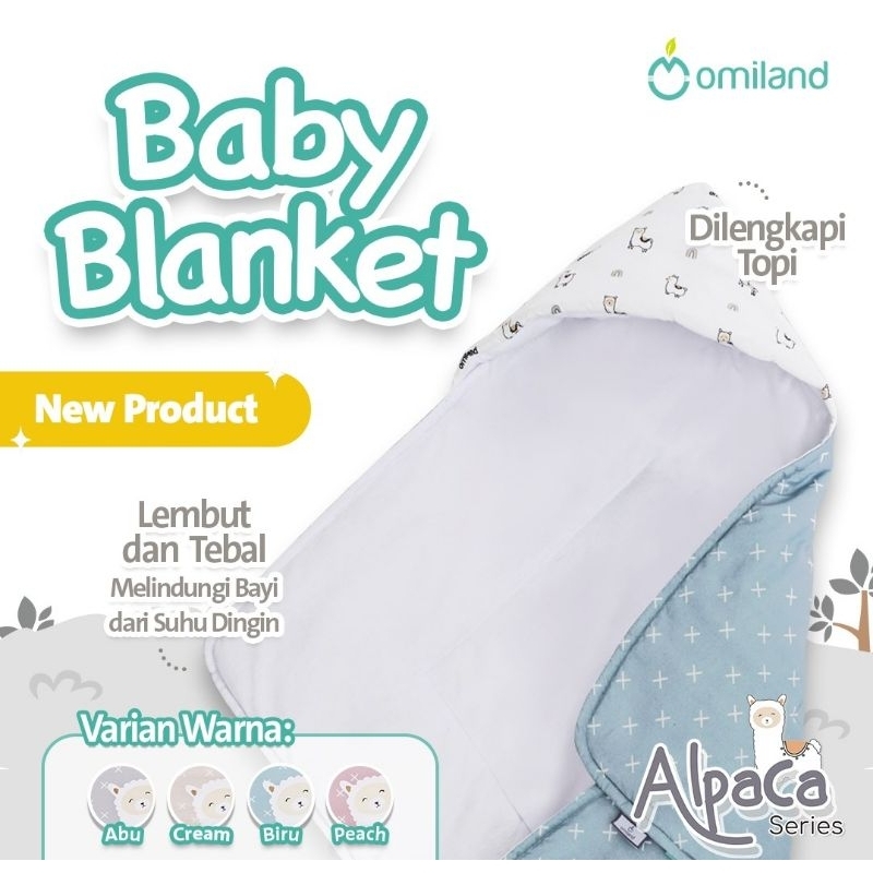 Omiland Selimut Bayi Alpaca Series
