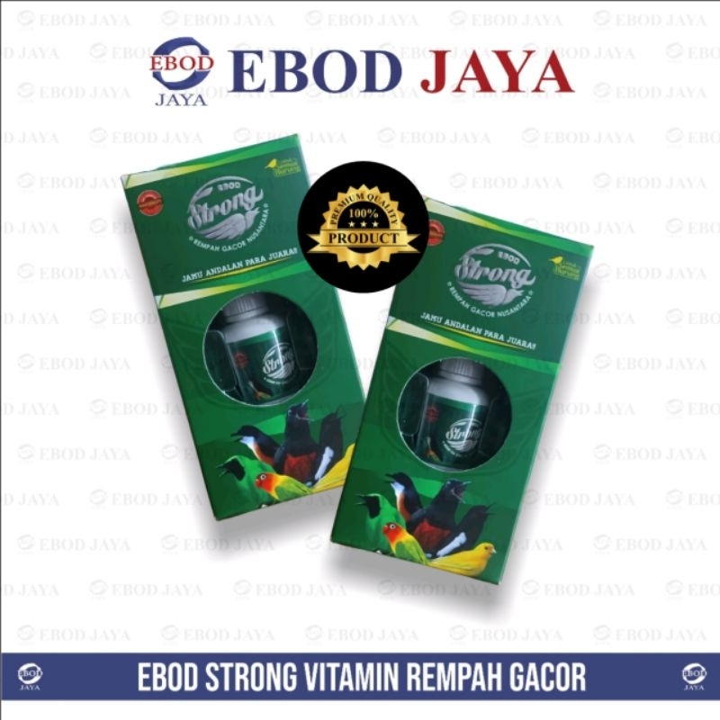 EBOD STRONG VITAMIN PENGGACOR SEMUA BISA BURUNG LOVEBIRD KENARI PLECI MURAI