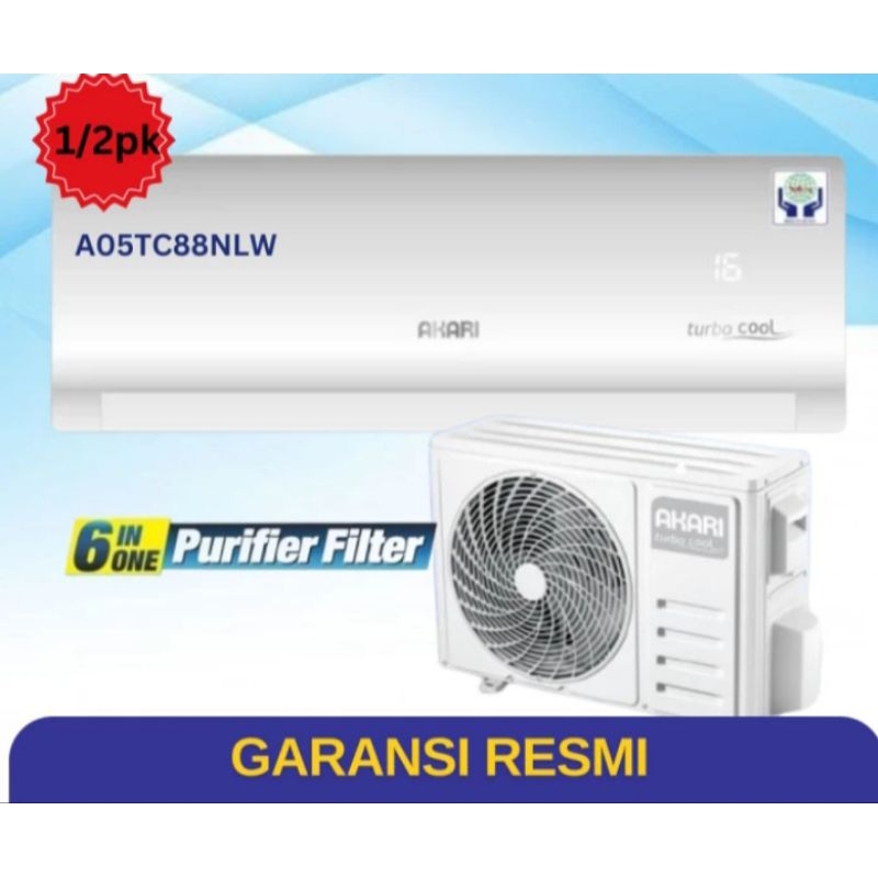 AC AKARI 1/2PK A-05TC88NLW DAN AC AKARI 1PK A-09TC88NLW(BEST SELLER)