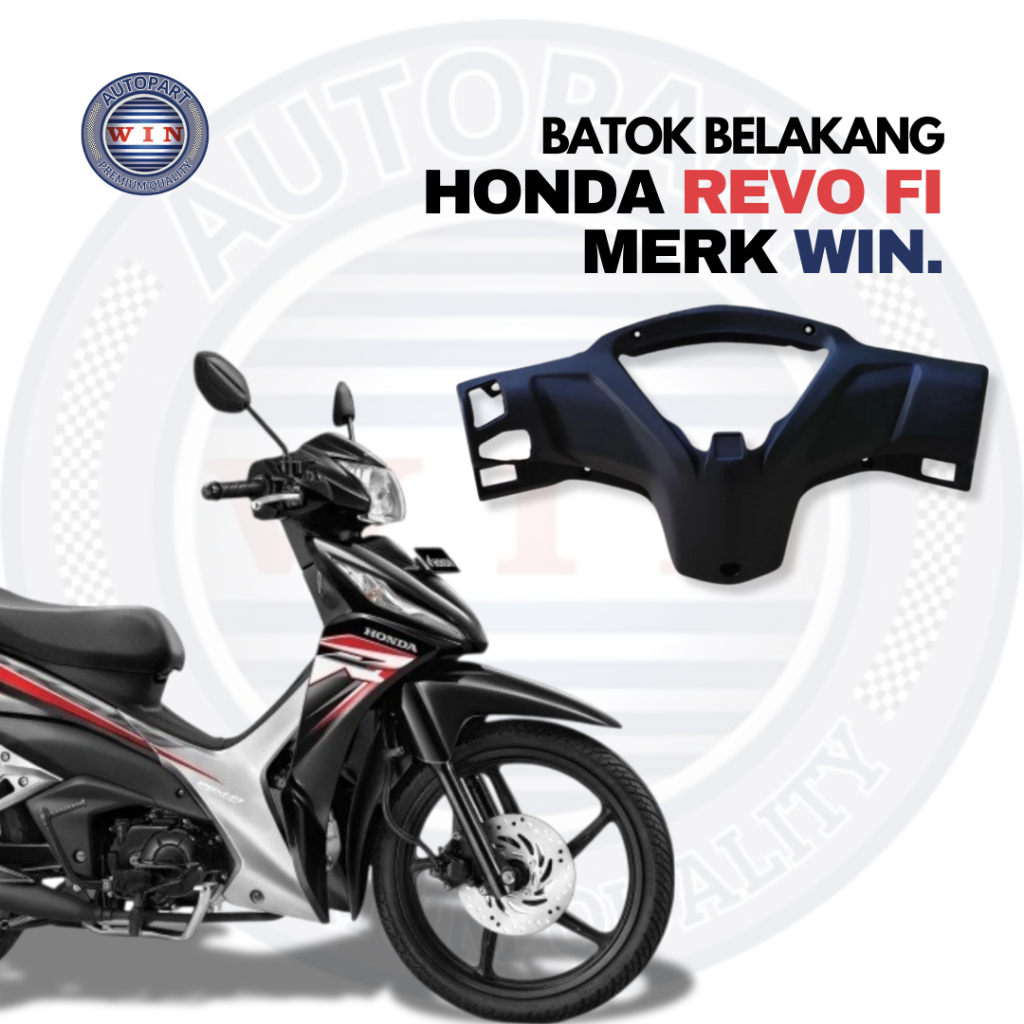 Batok Belakang Revo FI || Totok Belakang Cover Rear Handle Belakang Totok Untuk Motor Honda Revo FI 