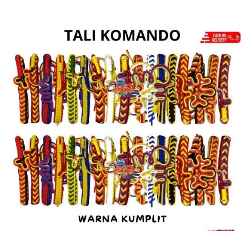 TALI KOMANDO PRAMUKA VARIASI KOOR TNI POLRI SEKOLAH TARUNA/TALI KOMANDO MURAH,TALI KOMANDO PRAMUKA,T