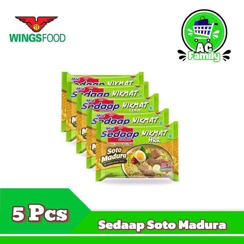 

Mie Sedaap Soto Madura 87gr x 5 pcs