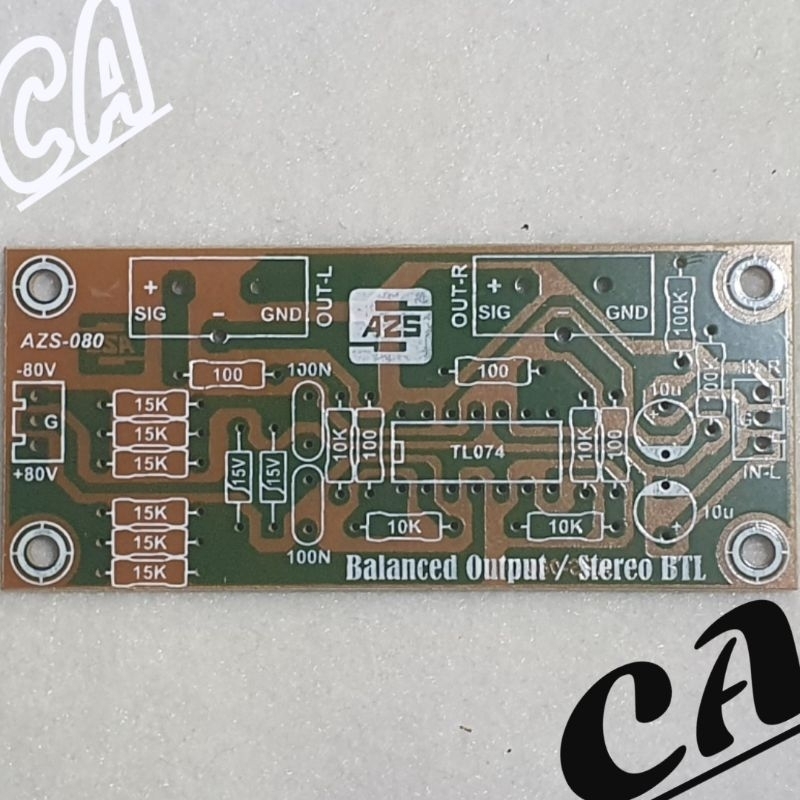 PCB DRIVER BALANCE OUTPUT atau STEREO BTL