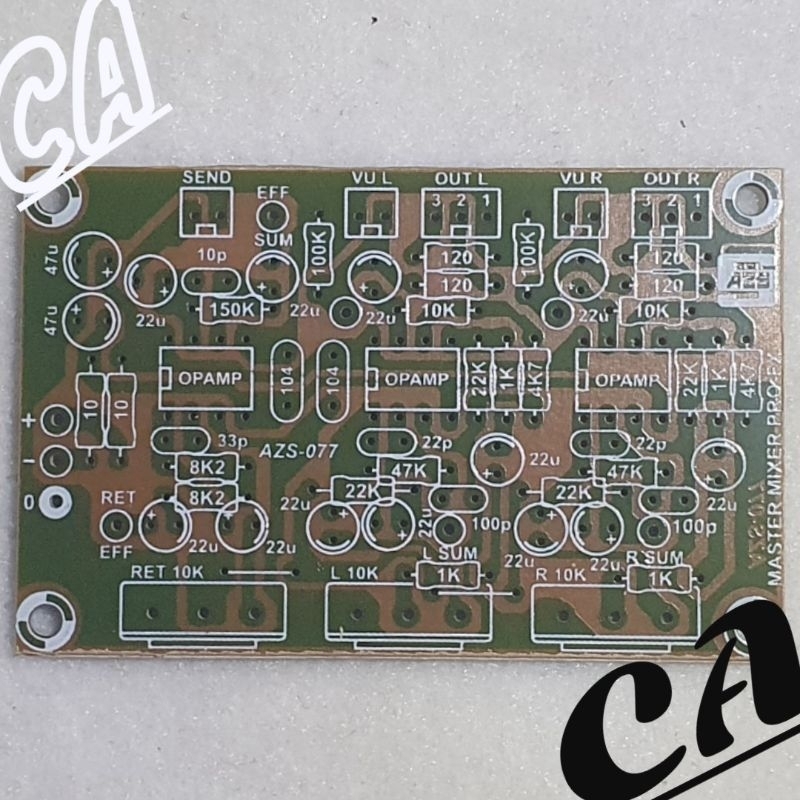 PCB DRIVER MASTER MIXER PRO FX