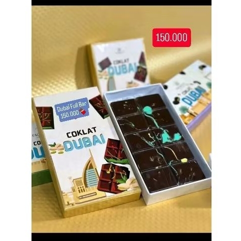 

Coklat Dubai Full Bar Cokelat 250gr Asli Pistachio Kunafa Premium