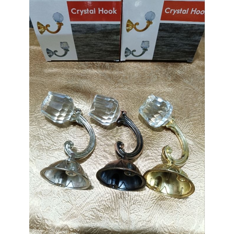 Hook kristal mewah / Pengait tali gorden / Cantolan gorden