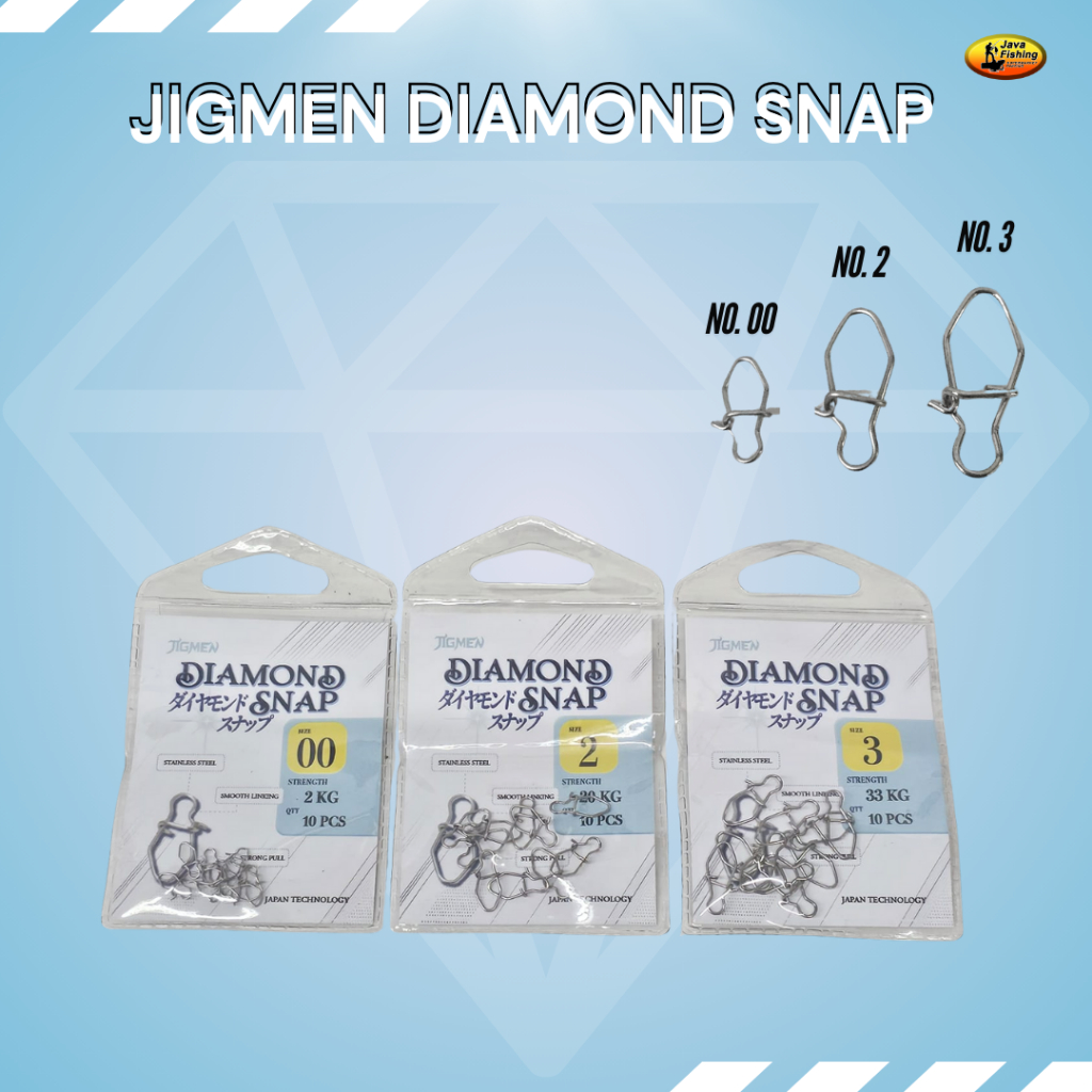 Snap Pancing JIGMEN DIAMOND SNAP | Peniti Pancing JIGMEN DIAMOND SNAP