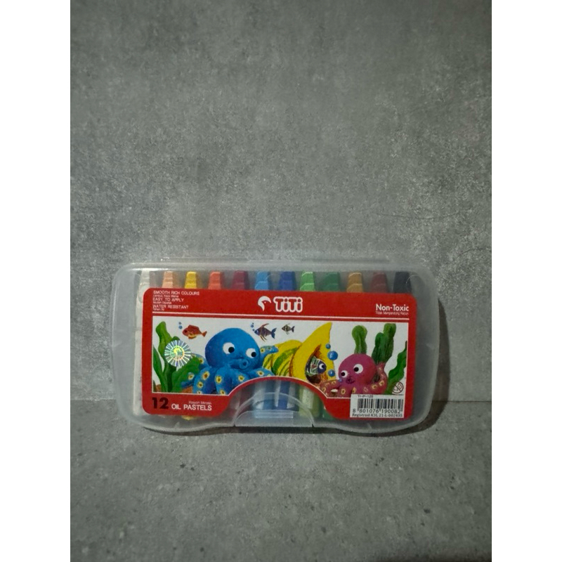 

krayon oil pastels titi/joyko 12 warna