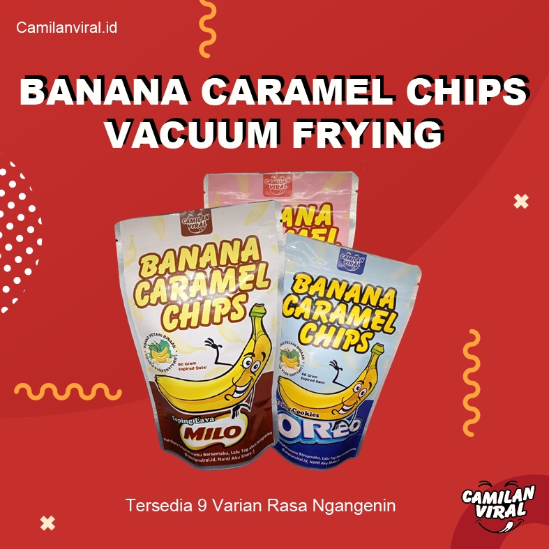 

☑️ PAKET 3 PCS KERIPIK PISANG KARAMEL DENGAN 13 TOPING RASA BY CAMILAN VIRAL (Bisa Request Rasa)