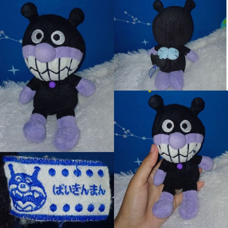 boneka baikinman anpanman ori plush doll rare