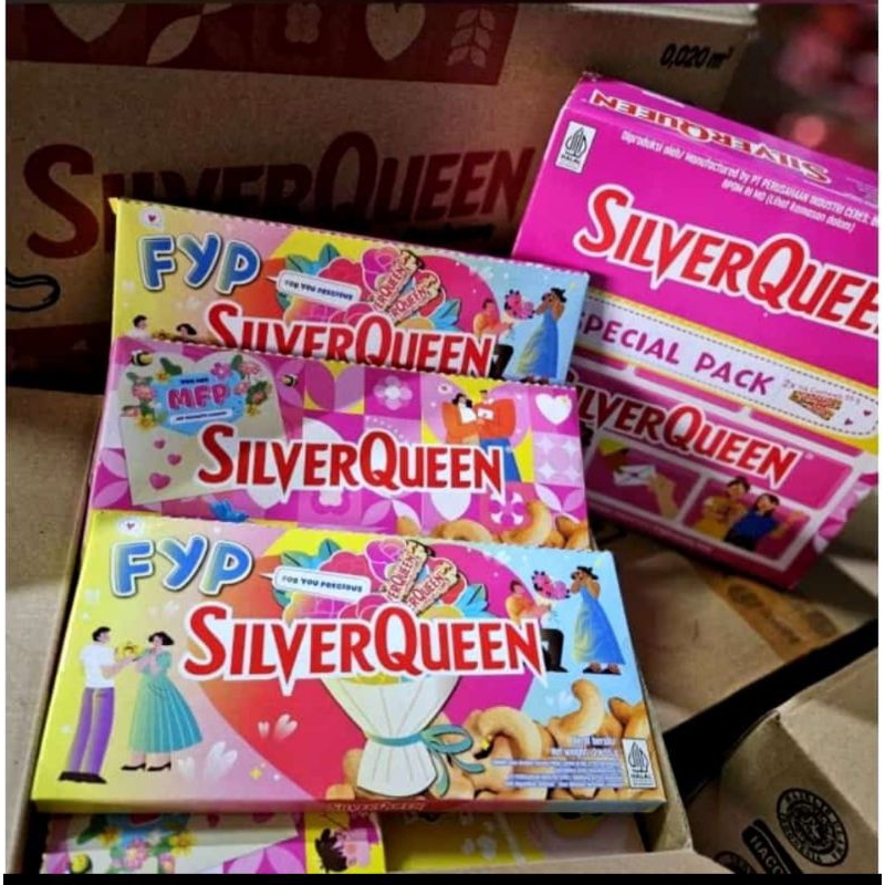 

SILVERQUEEN COKLAT CASHEW VALENTINE EDITION 55GR (1 BOX ISI 10PACK / 20PCS)