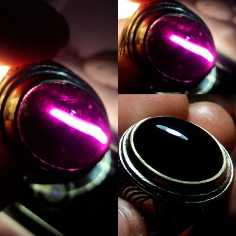 cincin batu kecubung wulung