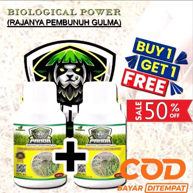 KILL GRASS PANDA Sebuk Powder Promo Beli 1 Gratis 1 Botol Racun Rumput Serbuk Powder Raja Pembasmi r
