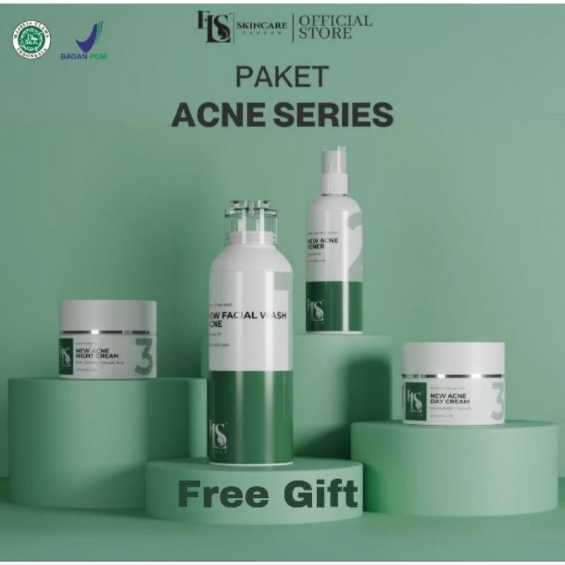LS SKINCARE PAKET GLOWING NEW ACNE SERIES ORIGINAL BPOM (UNTUK KULIT BERJERAWAT)