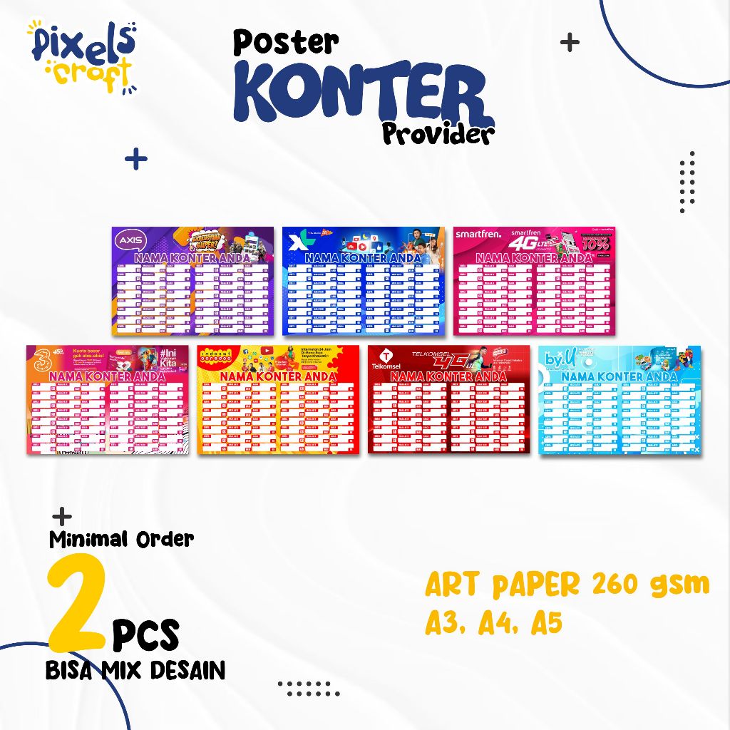 

Poster Konter Custom/Poster Daftar Harga Konter/Poster Konter Lanscape