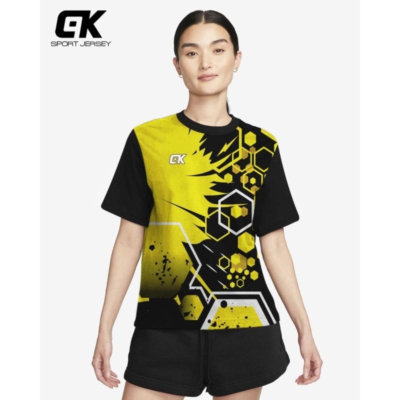 Kaos Olahraga Wanita Jersey Voli Cewek Kaos Volly Wanita Baju Bulutangkis Kaos Voli Premium Baju Ola