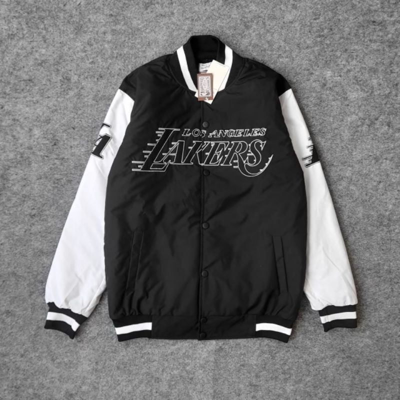Jaket Varsity Lakers Jaket Baseball Best Seller Jaket Lakers Bomber Pria Wanita