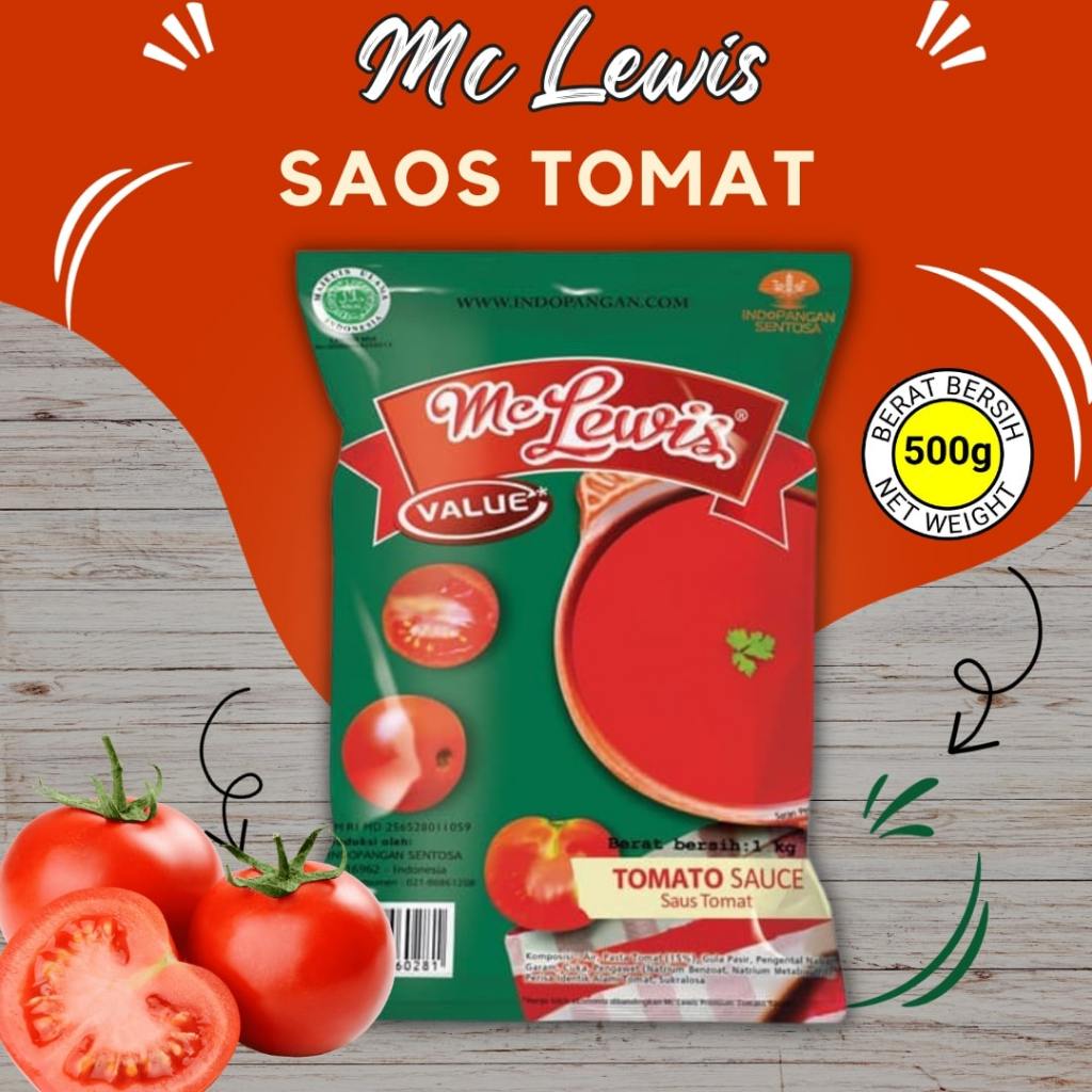 

Mc Lewis Saus Tomat - 500gr / Tomato Sauce Value / Raja Samball