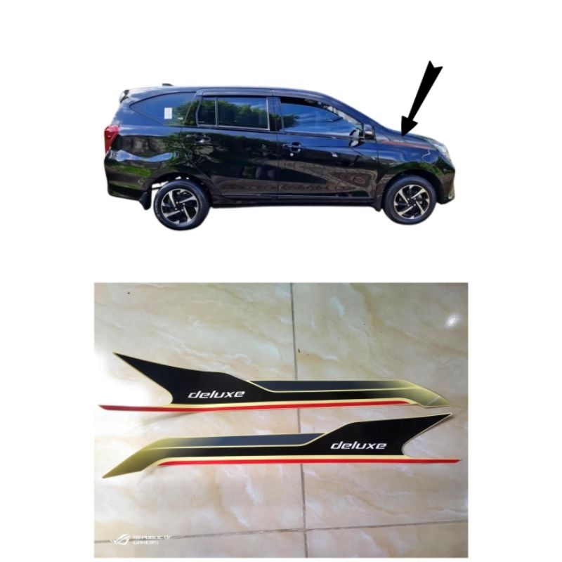 stiker sigra deluxe 2022 dan semua tahun / striping sigra deluxe
