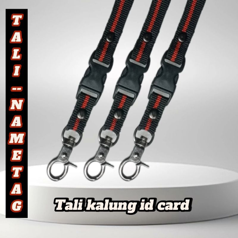 

Tali Kalung Id Card Lanyard Name Tag lebar 1.cm Tali Nylon