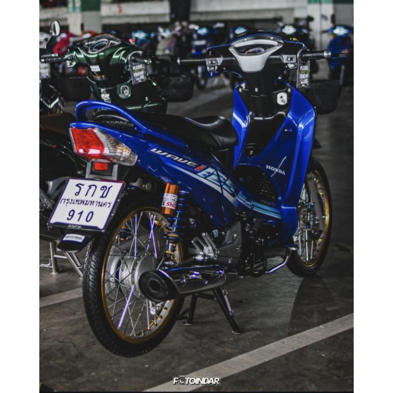 cover body halus full set supra wave full bluee honda supra 125 old wave thailand