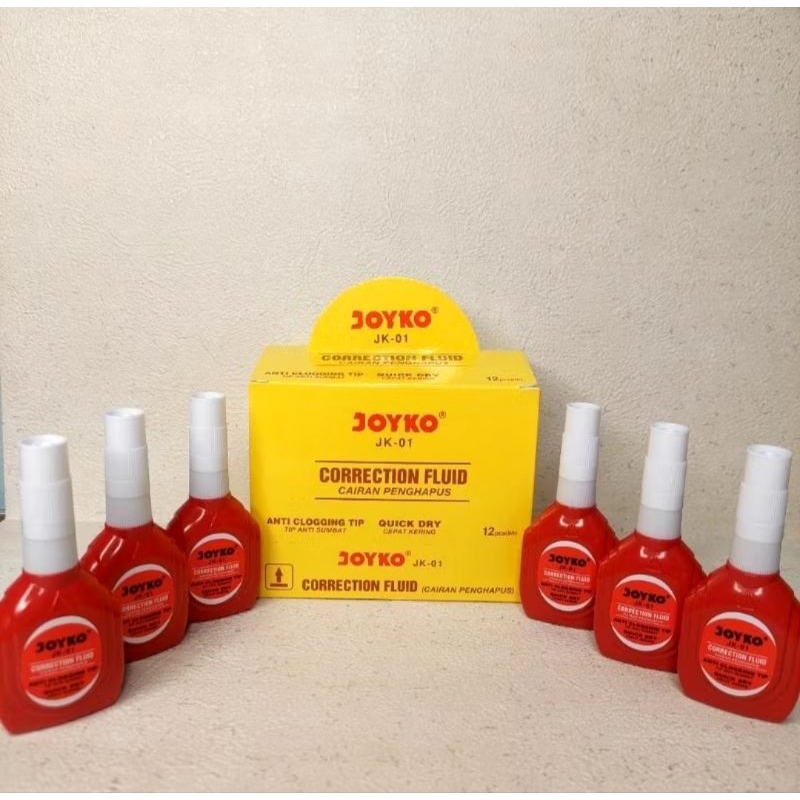 

Tipe x Joyko Cair Correction Fluid JK-01 | Harga Per 2 Pcs/Biji