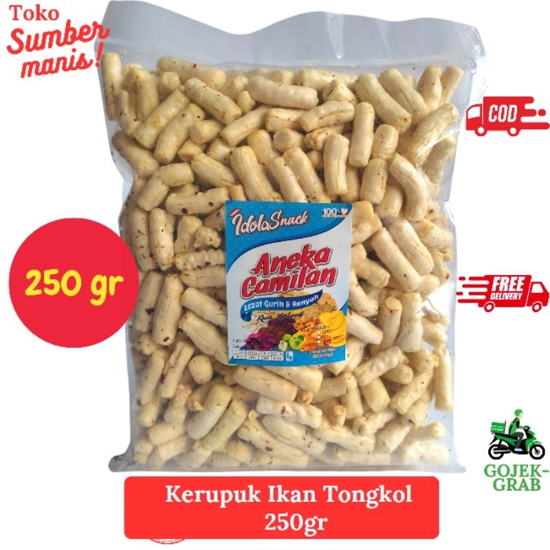 

Kerupuk Ikan Tongkol Original / Pedas 250 gr Oleh Oleh Malang