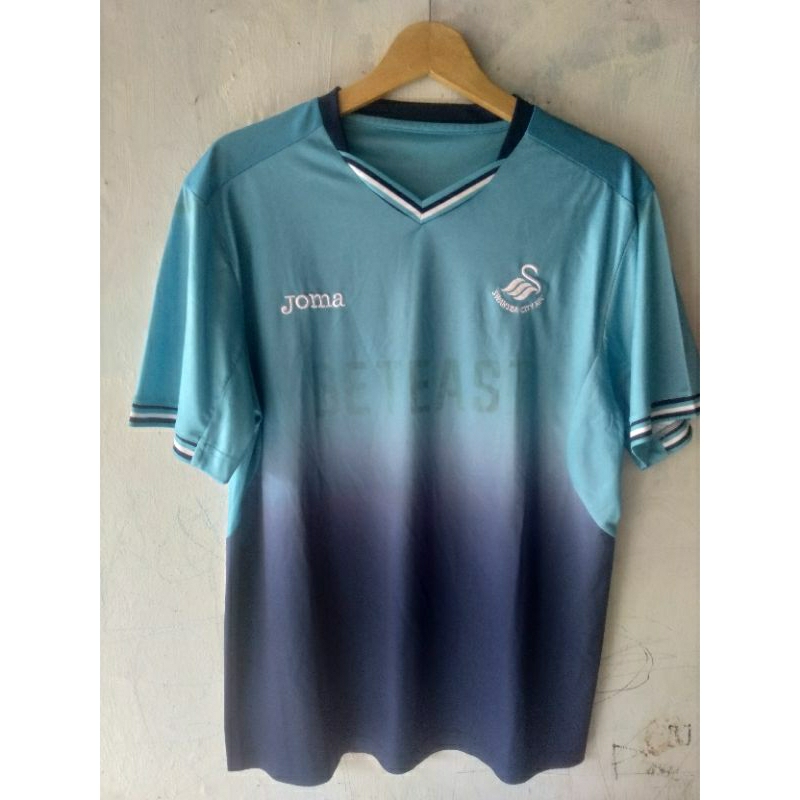 preloved Jersey  swansea city home biru langit gradasi