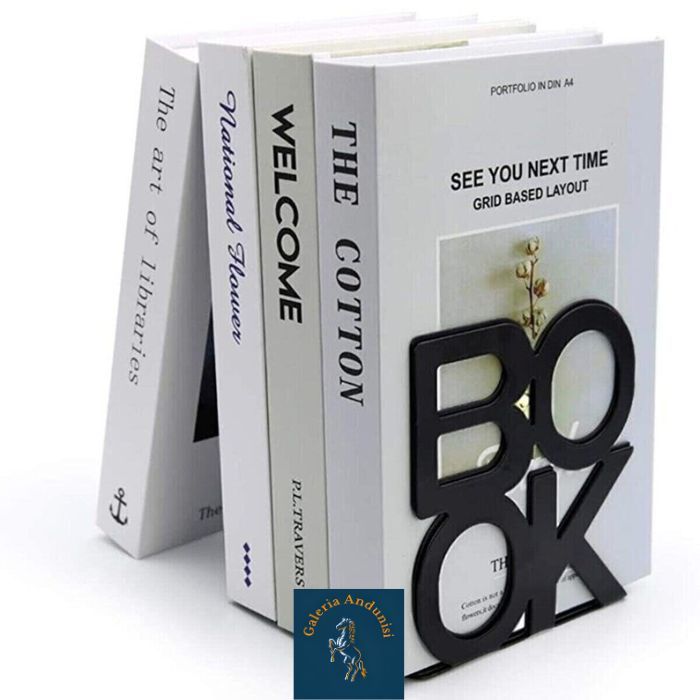 

Bookstand Bookend Kecil Penyangga Buku Pembatas Sekat Aesthetic Tulisan Book Horisontal New Year