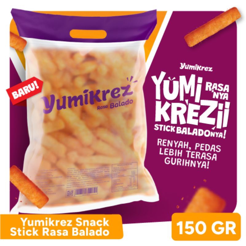 

Yumikrez snack stick rasa balado 150g 1pcs