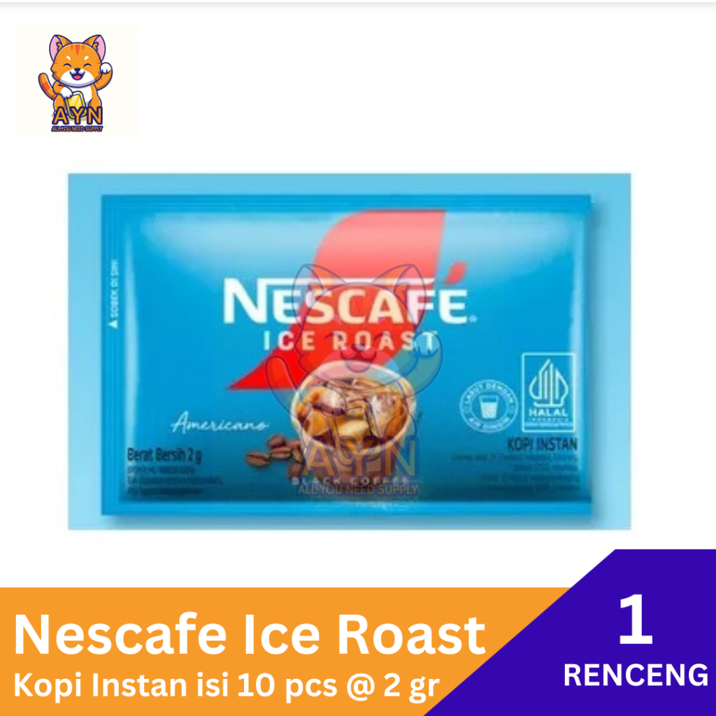 

Nescafe Ice Roast Americano Kopi Instan Renceng isi 10 pcs