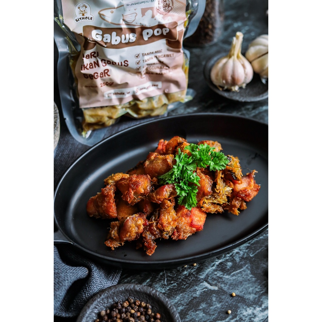 

GABUS POP (100% ikan gabus organic dengan rempah2 pilihan)