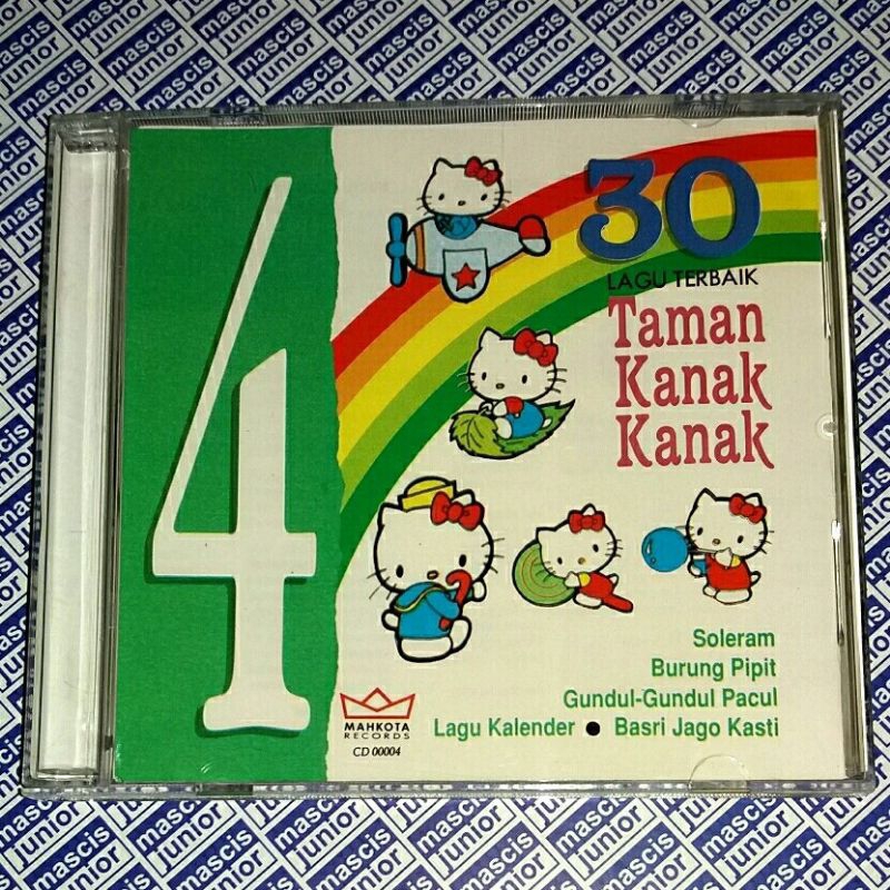 CD 30 Lagu Terbaik Taman Kanak Kanak Vol. 4 Pak Dal Pak Kasur Ibu Sud AT Mahmud Soleram Burung Pipit