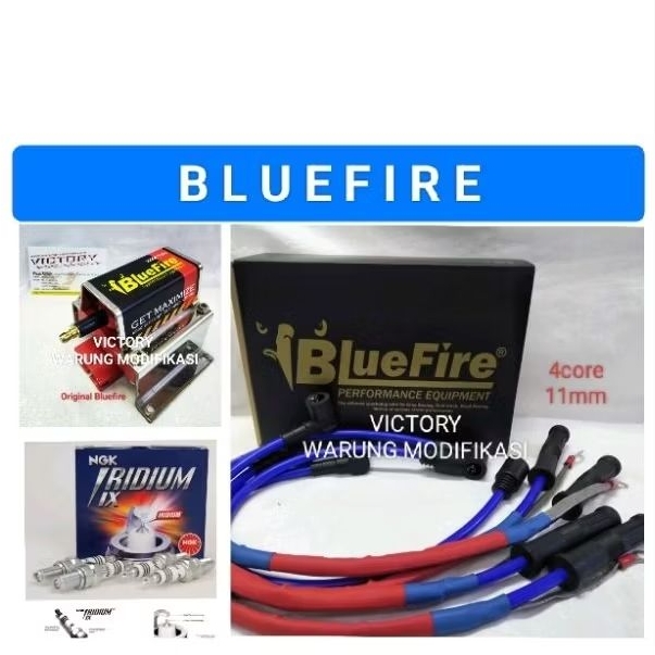 Ignition koil coil kabel busi jimny katana Vitara escudo sidekick  Bluefire 4core 11mm
